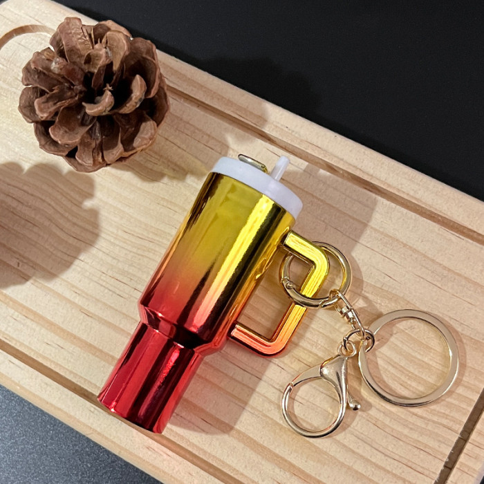 China Warehouse Gradient 40oz Tumbler Keychain Chapstick Holder Charms