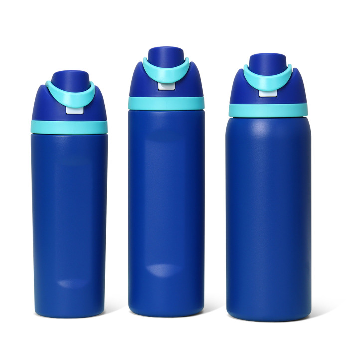 China Warehouse 19oz Powder Coated Portable Stainless Steel Sports Water Bottle