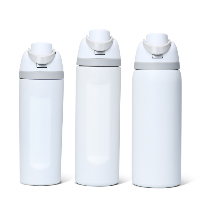 China Warehouse 19oz Powder Coated Portable Stainless Steel Sports Water Bottle