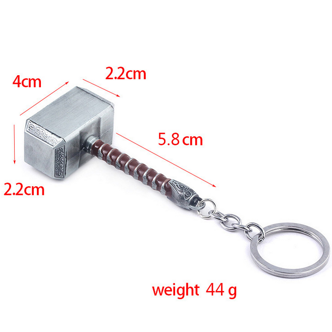China Warehouse zinc-alloy Thor's Hammer Opener Key Chain Keychains KeyChain