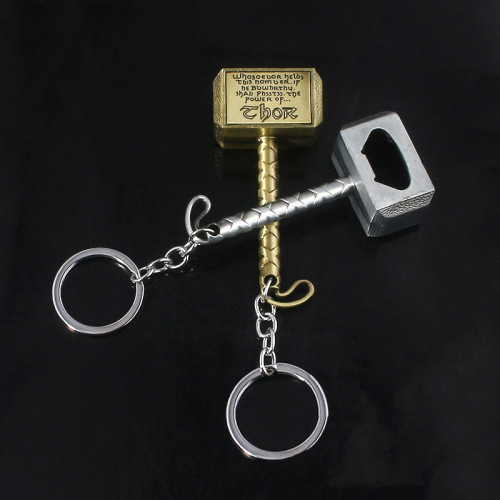 China Warehouse zinc-alloy Thor's Hammer Opener Key Chain