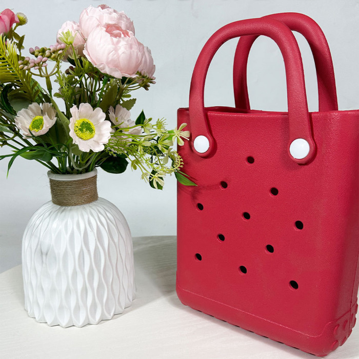 China Warehouse Mini EVA Beach Bag with handle(non-sublimation)