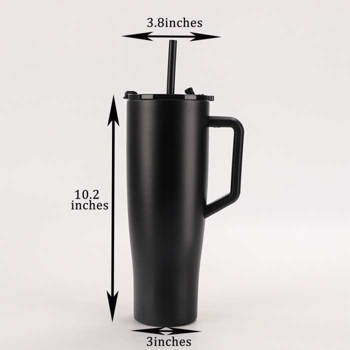 China Warehouse 40oz V5 Powder Coated Stainless Steel Tumbler with straw