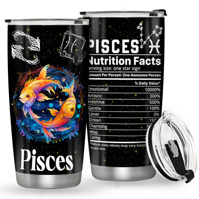 China Warehouse 20oz Stainless Steel 12 Constellation Tumbler(3D printing)