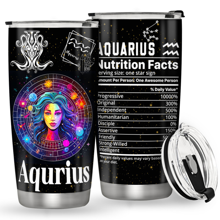 China Warehouse 20oz Stainless Steel 12 Constellation Tumbler(3D printing)
