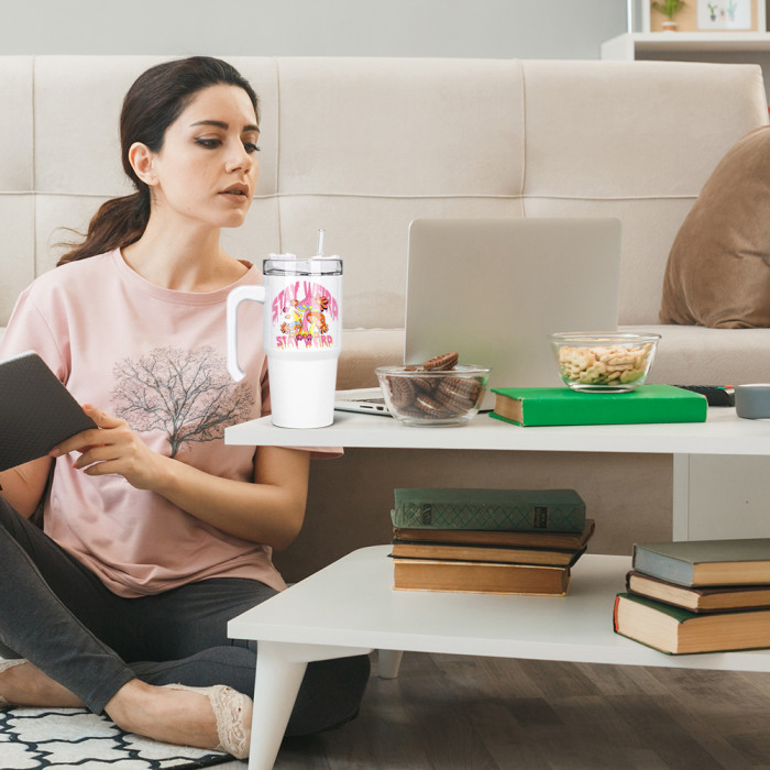 Clearance Sale US Warehouse 20oz Sublimation White Blank Tumbler with handle