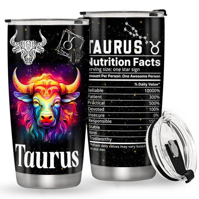 China Warehouse 20oz Stainless Steel 12 Constellation Tumbler(3D printing)