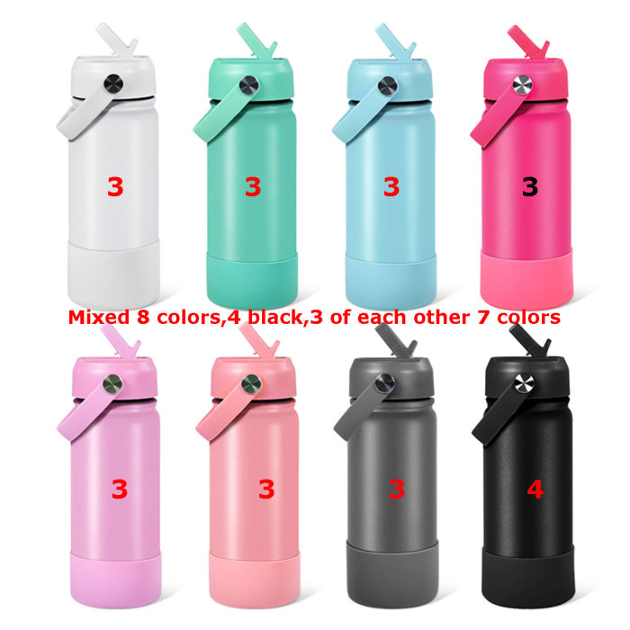 US Warehouse 18oz/32oz Powder Coated  Sports Water Bottle with silicone bottom