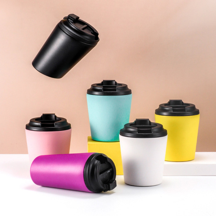 China Warehouse 12oz Mini Portable Stainless Steel Coffee Cup