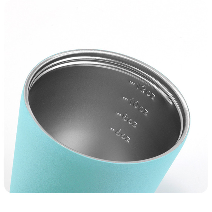 China Warehouse 12oz Mini Portable Stainless Steel Coffee Cup