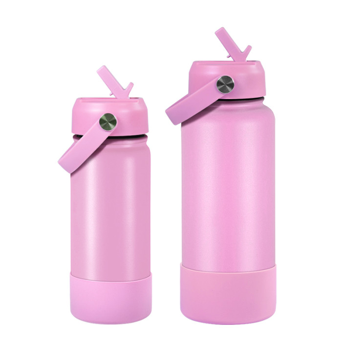 US Warehouse 18oz/32oz Powder Coated  Sports Water Bottle with silicone bottom