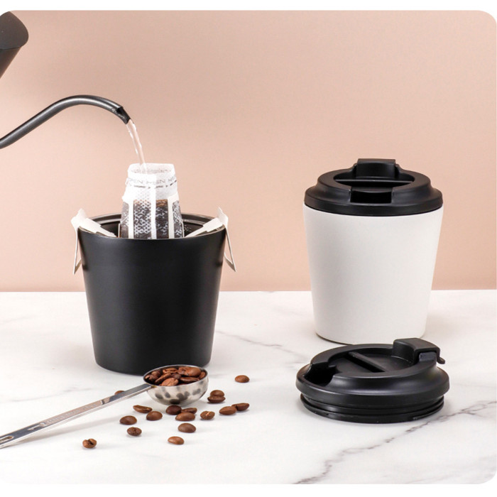 China Warehouse 12oz Mini Portable Stainless Steel Coffee Cup