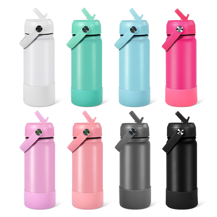 US Warehouse 18oz/32oz Powder Coated  Sports Water Bottle with silicone bottom