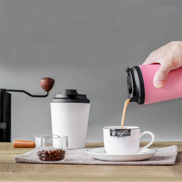 China Warehouse 12oz Mini Portable Stainless Steel Coffee Cup