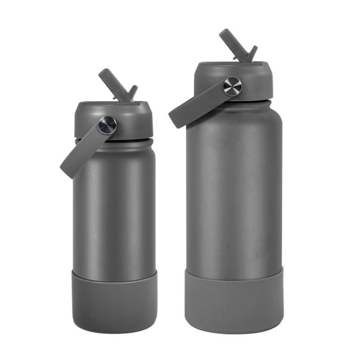US Warehouse 18oz/32oz Powder Coated  Sports Water Bottle with silicone bottom