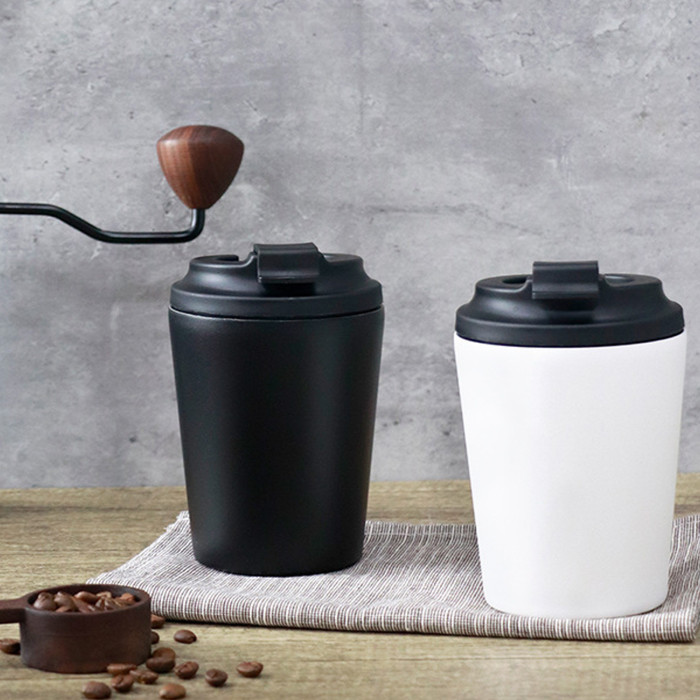 China Warehouse 12oz Mini Portable Stainless Steel Coffee Cup