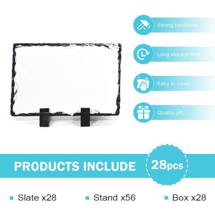 US Warehouse 6*8 in Sublimation blanks rock slate photo slate