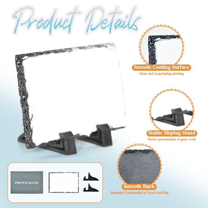 US Warehouse 6*8 in Sublimation blanks rock slate photo slate