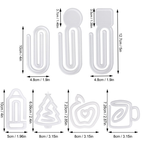 China warehouse Sublimation Acrylic Paperclip