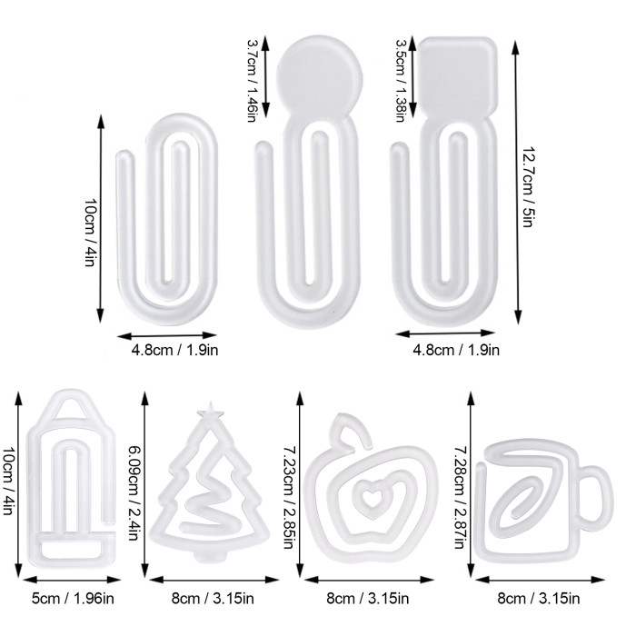 China warehouse Sublimation Acrylic Paperclip Paper Clip