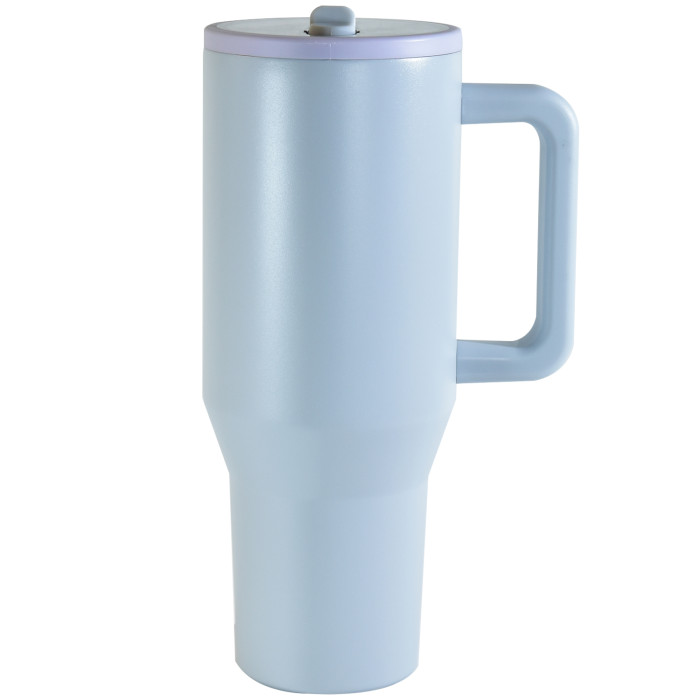 US Warehouse 40OZ powder coated tumblers with flip straw lids(Not for sublimation)