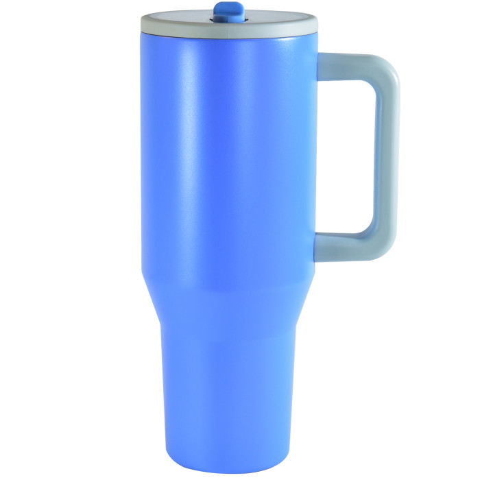 US Warehouse 40OZ powder coated tumblers with flip straw lids(Not for sublimation)