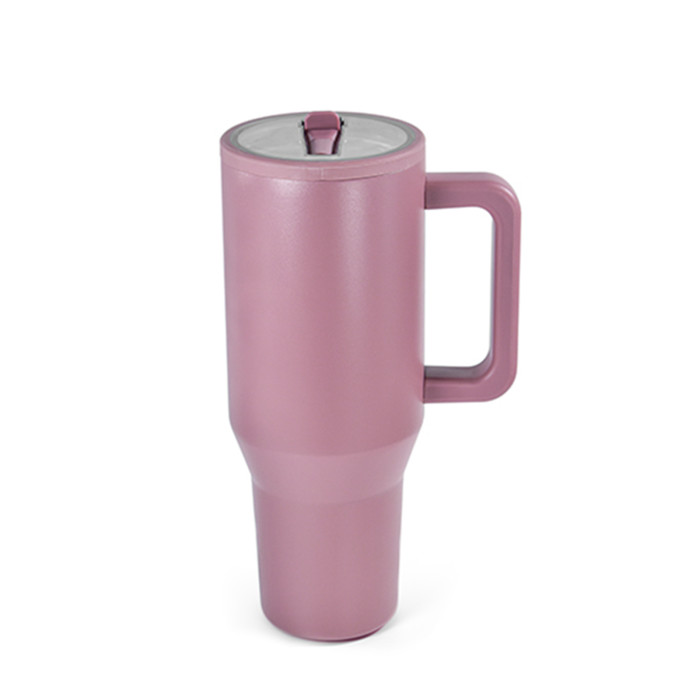 US Warehouse 40OZ powder coated tumblers with flip straw lids(Not for sublimation)