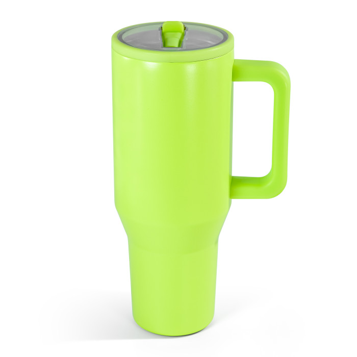 US Warehouse 40OZ powder coated tumblers with flip straw lids(Not for sublimation)
