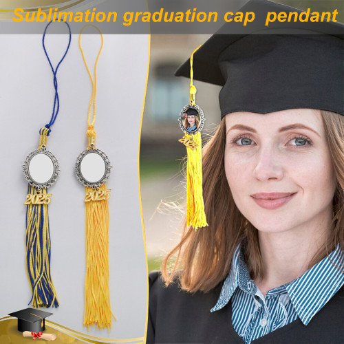 China warehouse Sublimation graduation cap pendant tassels
