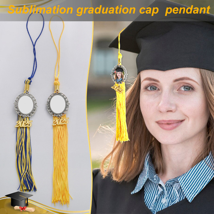 China warehouse Sublimation graduation cap pendant tassels