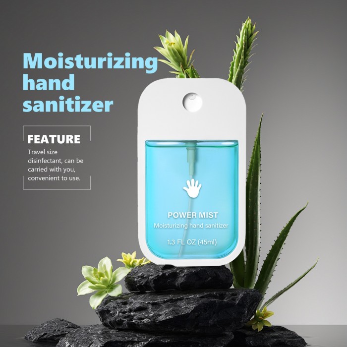 China Warehosue 45ml Power Mist Moisturizing Hand Sanitizer