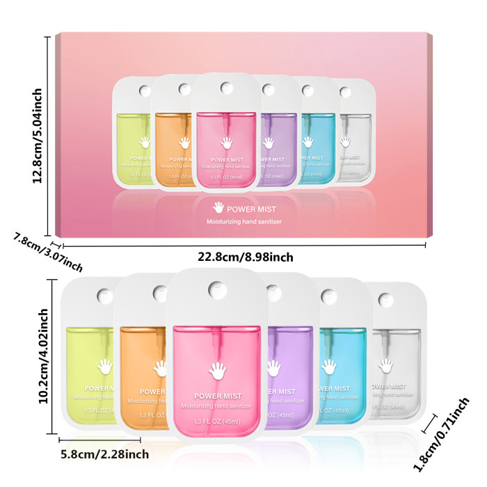 China Warehosue 45ml Power Mist Moisturizing Hand Sanitizer