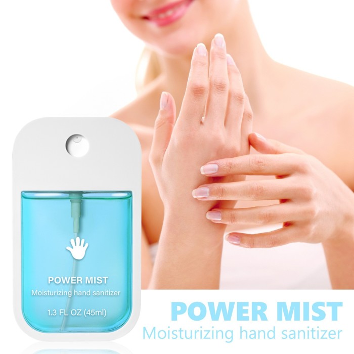 China Warehosue 45ml Power Mist Moisturizing Hand Sanitizer