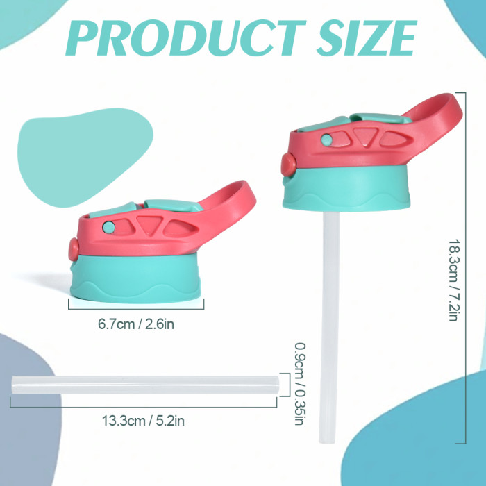 China Warehouse 60pcs replacement lids for 12oz Top Flip Kids Water Bottle