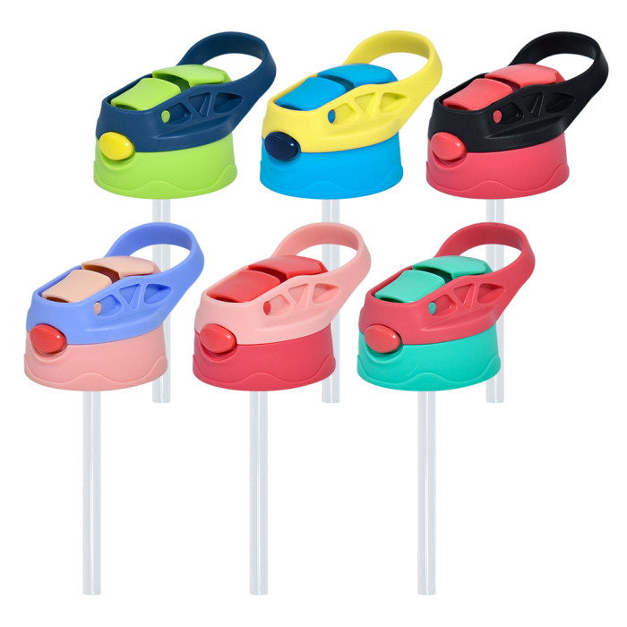 China Warehouse 60pcs replacement lids for 12oz Top Flip Kids Water Bottle
