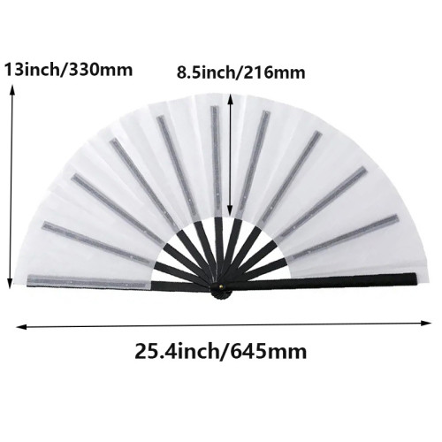 China Warehouse 30pcs 13 inches Sublimation Fans with plastic frame Clacking Fan