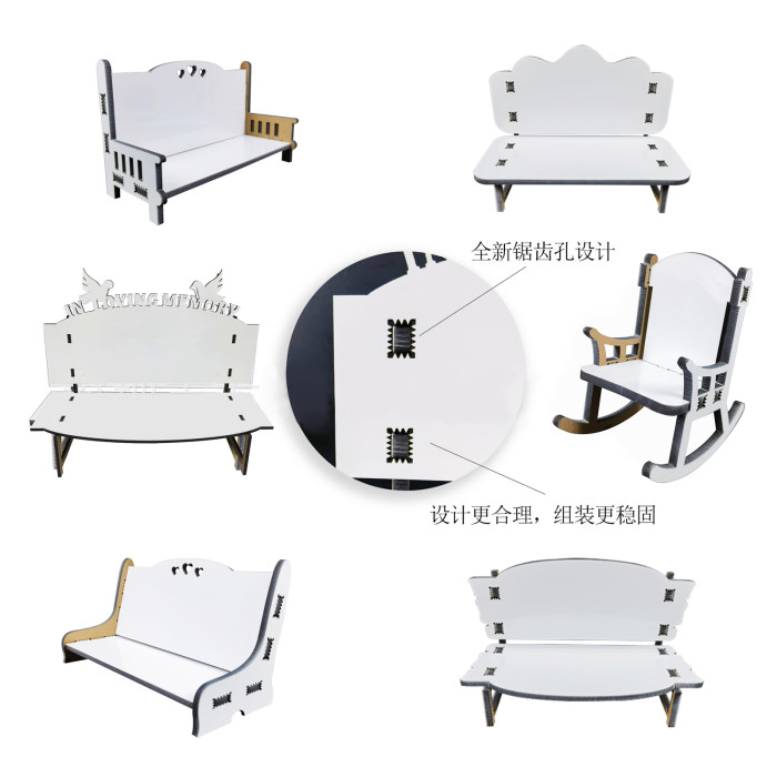 China Warehouse 14 inches Sublimation MDF Memorial Benches