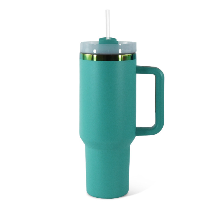 RTS US Warehouse 40OZ powder coated tumbler with rainbow plated(Not for sublimation)