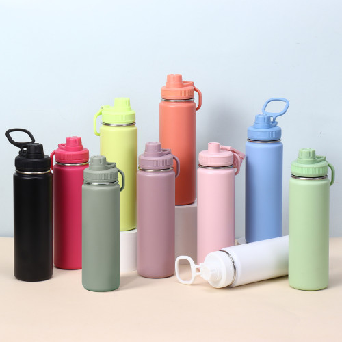 China Warehouse 24oz Powder Coated Sports Water Bottle,Leakproof