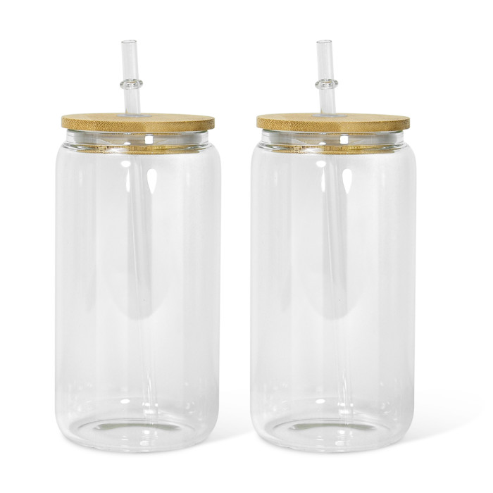 RTS US Warehosue 16oz clear sublimation glass Cup Libby Cups