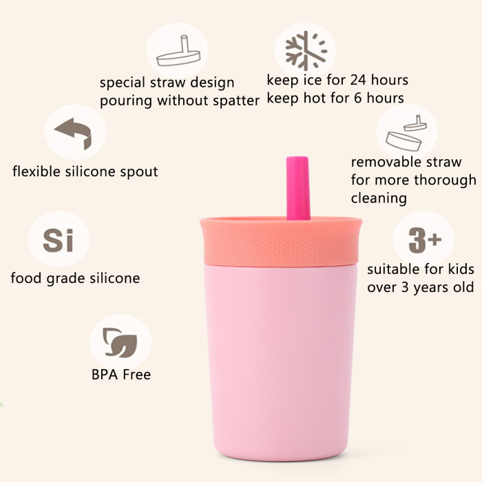 China Warehouse 12oz kid powder coated tumbler water bottle kids bottle