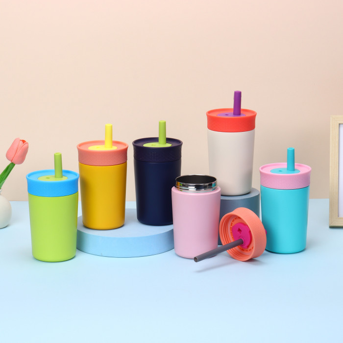 China Warehouse 12oz kid powder coated tumbler water bottle kids bottle