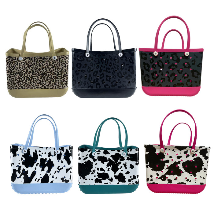 China Warehouse Medium Size Cow EVA Beach Bag