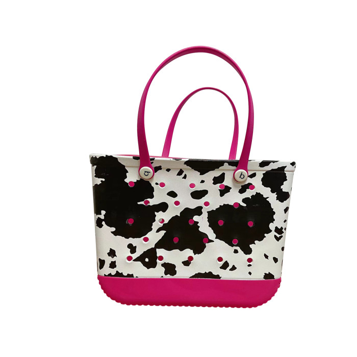 China Warehouse Medium Size Cow EVA Beach Bag