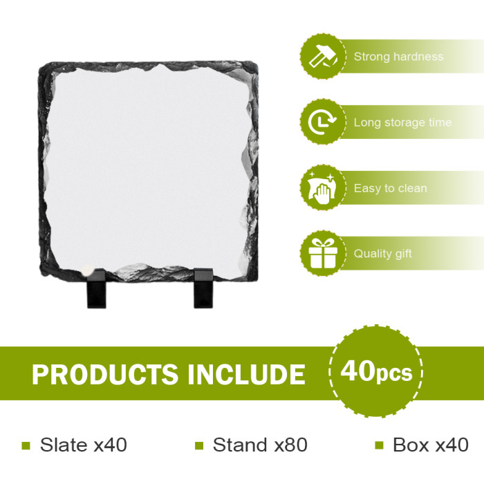 US Warehouse Sublimation blanks rock slate photo slate