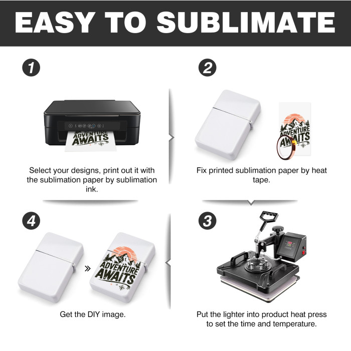 China Warehouse 25pcs sublimation lighters lighter