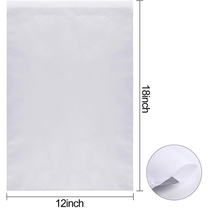 China Warehouse 50pcs 12*18 inches sublimation garden flags