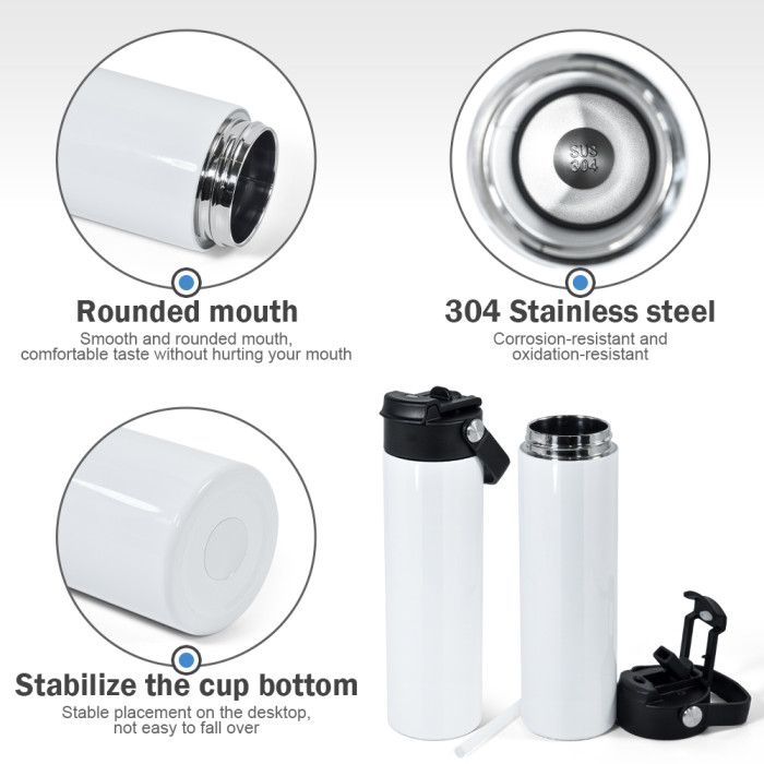 RTS US Warehouse 20oz sublimation water bottle with handle lid