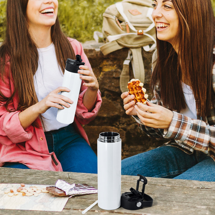 RTS US Warehouse 20oz sublimation water bottle with handle lid