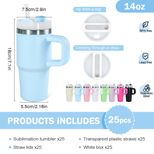 US Warehouse 14oz powder caoated tumbler(Not for sublimation)